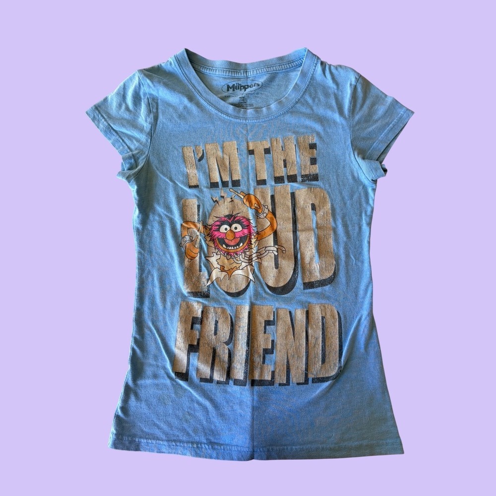 Y2K Muppets Animal Im The Loud Friend Graphic Baby Tee Scene #18